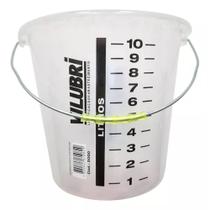 Kit 5 Baldes de Polipropileno 10L Graduado - VILUBRI