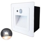 Kit 5 Balizador Embutido Sensor De Presença Parede Led Lup73 Kit 5 Balizador Embutido Sensor De Presença Parede Led Lup73