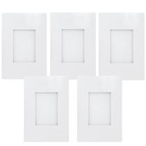 Kit 5 Balizador Luminária P/ Parede Escada Embutir Caixa 4X2 Kit 5 Balizador Luminária P/ Parede Escada Embutir Caixa 4X2