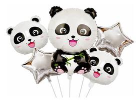 Kit 5 Balões Temaursopanda Festa Decoração Aniversário Panda Kit 5 Balões Temaursopanda Festa Decoração Aniversário Panda