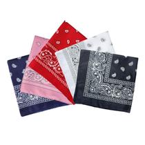 Kit 5 Bandanas Rock Lenco Estampado Colorido Moda