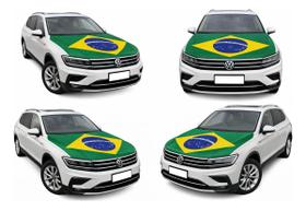 Kit 5 Bandeiras De Capô Brasil Copa Do Mundo 2026 Universal