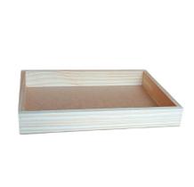 Kit 5 bandeja cesta de pinus 35x25x5 lisa cesta para café da manhã