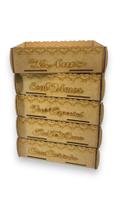 Kit 5 Bandejas MDF com Frases 26x19