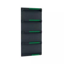 Kit 5 Bandejas Para Gondola Canto 170 Fit 40/60 Preto Pe Verde Kit 5 Bandejas Para Gondola Canto 170 Fit 40/60 Preto Pe Verde