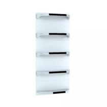Kit 5 Bandejas Para Gondola Canto 202 Fit 40/60 Branco Pe Preto Kit 5 Bandejas Para Gondola Canto 202 Fit 40/60 Branco Pe Preto