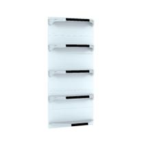 Kit 5 Bandejas Para Gondola Canto 202 Fit 40/60 Branco Pe Preto Kit 5 Bandejas Para Gondola Canto 202 Fit 40/60 Branco Pe Preto