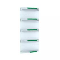 Kit 5 Bandejas Para Gondola Canto 202 Fit 40/60 Branco Pe Verde Kit 5 Bandejas Para Gondola Canto 202 Fit 40/60 Branco Pe Verde