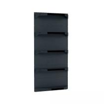 Kit 5 Bandejas Para Gondola Canto 202 Fit 40/60 Preto Pe Preto Kit 5 Bandejas Para Gondola Canto 202 Fit 40/60 Preto Pe Preto