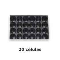 Kit 5 Bandejas para Mudas 20 Células Sementeira para Germinação Hortaliças Rosa do Deserto