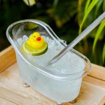 Kit 5 Banheiras para Drinks 200ML Copo Acrílico Decoração Festa