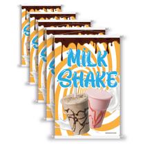 Kit 5 Banners Milk Shakes Em Alta Qualidade