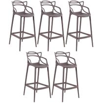 Kit 5 Banquetas Laráz Master Allegra 76 cm - Fendi Kit 5 Banquetas Laráz Master Allegra 76 cm - Fendi