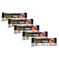 Kit 5 Barra de Proteína Whey Bar High Protein Probiótica Amendoim com 40g