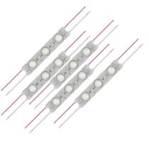 Kit 5 barra led 3 leds branco quente 3000k Kit 5 barra led 3 leds branco quente 3000k