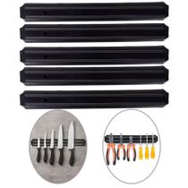 Kit 5 Barra Magnética Imã Suporte Facas Ferramentas 48cm