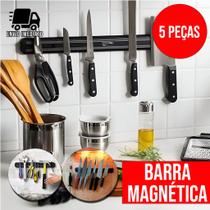 Kit 5 Barra Magnética para Facas de Cozinha Imã Economia de Espaço e Estilo Moderno