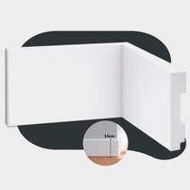 Kit 5 Barras de 2m Rodape Liso Moldura Poliestireno de 200x15cm Branco Cod: ALUT020005 Alut By Avant Kit 5 Barras de 2m Rodape Liso Moldura Poliestireno de 200x15cm Branco Cod: ALUT020005 Alut By Avant