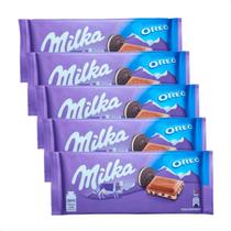 Kit 5 barras de chocolate Milka oreo 100g
