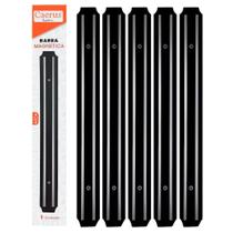 Kit 5 Barras Magnéticas Caerus Home 33cm Organização De Facas Utensílios E Ferramentas Metálicas