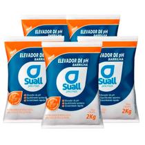 Kit 5 Barrilha Leve Elevador Ph Para Piscina 2 Kg Suall Kit 5 Barrilha Leve Elevador Ph Para Piscina 2 Kg Suall