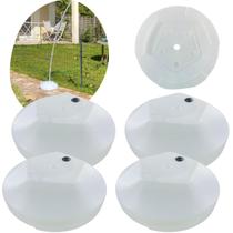 Kit 5 Base P Arco WindBanner Bandeira Guarda Sol 5Kg Cheio