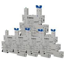 Kit 5 base rele acoplador fino 38.51-24v sibratec