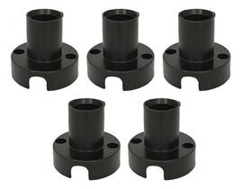 Kit 5 Bases Soquete Fixo ABS Decorlux E14 Preto Kit 5 Bases Soquete Fixo ABS Decorlux E14 Preto