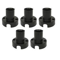 Kit 5 Bases Soquete Fixo ABS Decorlux E14 Preto Kit 5 Bases Soquete Fixo ABS Decorlux E14 Preto