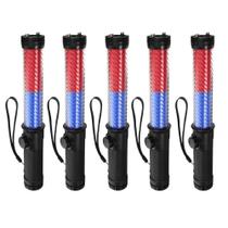 Kit 5 Bastões Sinalizadores LED SU-BAST7 Recarregáveis com Apito Vermelho AB Mídia Kit 5 Bastões Sinalizadores LED SU-BAST7 Recarregáveis com Apito Vermelho AB Mídia