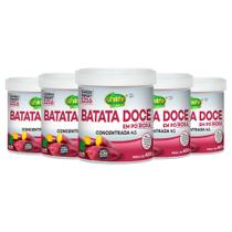 Kit 5 Batata doce roxa em pó 100% pura 400g Unilife