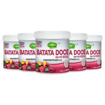 Kit 5 Batata Doce Roxa Em Pó 100% Pura 400G Unilife Kit 5 Batata Doce Roxa Em Pó 100% Pura 400G Unilife
