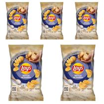 Kit 5 Batata Frita Lisa Lays Rústica Sal Marinho 68g Kit 5 Batata Frita Lisa Lays Rústica Sal Marinho 68g