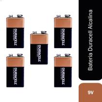 Kit 5 Bateria 9v Pilha Alcalina Duracell Original