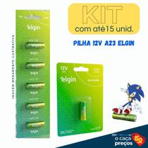 Kit 5 Bateria Alcalina Pilha A23 12V Elgin Kit 5 Bateria Alcalina Pilha A23 12V Elgin