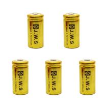 Kit 5 Baterias Gold Jws Recarregável 16340 3,7v Cr123a