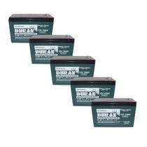 Kit 5 Baterias Selada Gel Ciclo Profundo Duran 10ah 12v 6-dzm-10