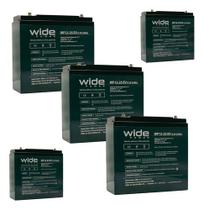 Kit 5 Baterias Wide Power 12v 25ah Ciclo Profundo