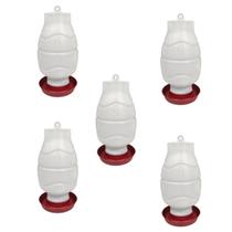 Kit 5 Bebedouro Automático Rosca 5 Litros Galinha e Aves