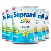 Kit 5 Bebida de Arroz Kids Supramil Unilife 500g Kit 5 Bebida de Arroz Kids Supramil Unilife 500g