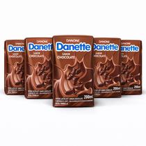 kit 5 Bebida Láctea DANETTE Chocolate 200ml