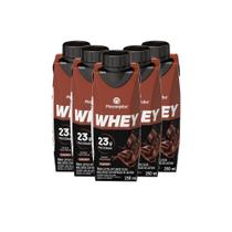 Kit 5 Bebida Láctea Piracanjuba Whey Zero Lactose com 23g de Proteína Sabor Cacau 250ml