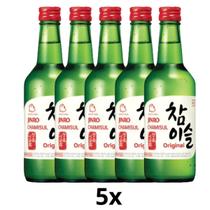 Kit 5 Bebidas Coreana Soju Jinro 360Ml