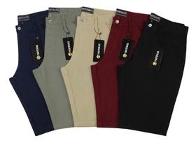Kit 5 Bermuda Masculina Sarja Casual Revenda Atacado