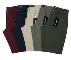 Kit 5 Bermuda Masculina Sarja Casual Revenda Atacado