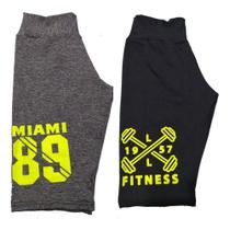 Kit 5 Bermudas Feminina Suplex Fitness Academia Atacado