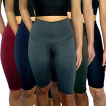 Kit 5 Bermudas Femininas Justas Cós Cintura Alta Lisas Cores Sortidas Suplex Pp Ao Plus Size Kit 5 Bermudas Femininas Justas Cós Cintura Alta Lisas Cores Sortidas Suplex Pp Ao Plus Size