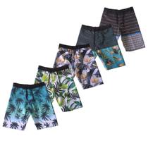 Kit 5 Bermudas Masculina Infantil Surf Tactel Estampado Praia - Mariott Store