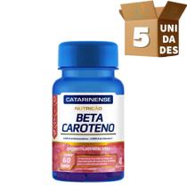 Kit 5 Beta Caroteno Catarinense 60 Cápsulas