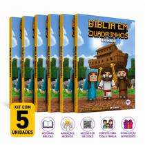 Kit 5 Bíblia Infantil Animada em Quadrinhos com QR Code Ciranda Cultural Kit 5 Bíblia Infantil Animada em Quadrinhos com QR Code Ciranda Cultural